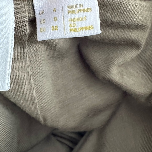 ANTHROPOLOGIE MAEVE Ladies Women Size 4 Olive Green Faux Suede Skirt - Picture 6 of 6